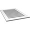 Ekena Millwork Vertical Surface Mount PVC Gable Vent: Functional, w/ 3-1/2"W x 1"P Standard Frame, 26"W x 38"H GVPVE26X3801SF - alternate 3